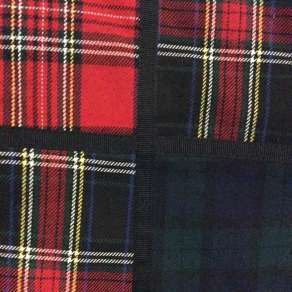 Talbots Festive Patchwork Plaid Vest - image 4